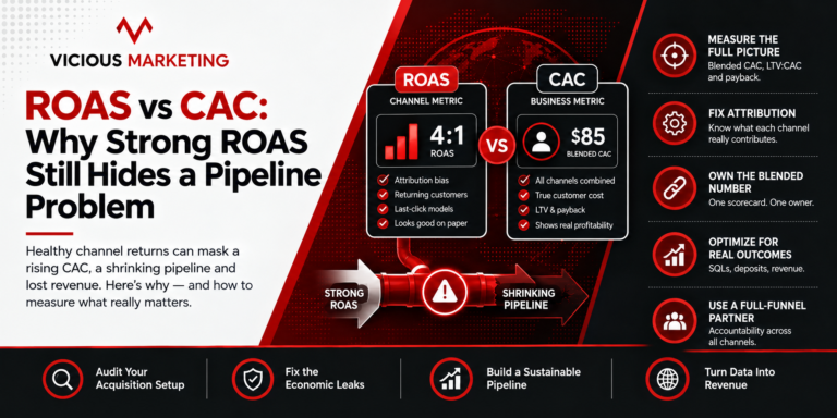 ROAS vs CAC: Why Strong ROAS Still Hides a Pipeline Problem